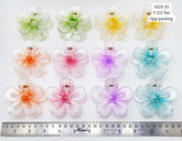 Impression Acrylic Colored Plastic Hair Clutcher (Pack of 12)